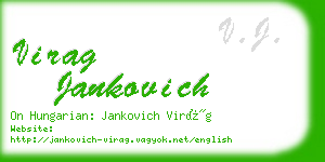 virag jankovich business card